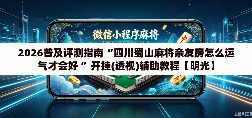 2026普及评测指南“四川蜀山麻将亲友房怎么运气才会好 	”开挂(透视)辅助教程【明光】