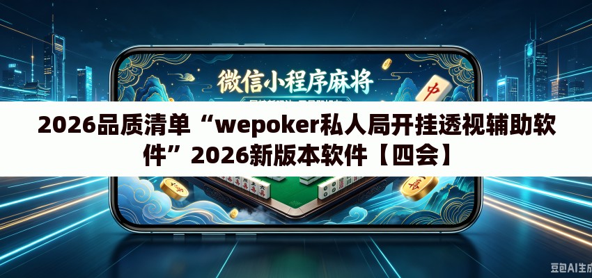2026品质清单“wepoker私人局开挂透视辅助软件	”2026新版本软件【四会】