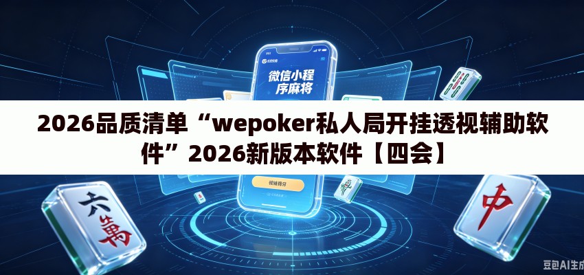 2026品质清单“wepoker私人局开挂透视辅助软件”2026新版本软件【四会】