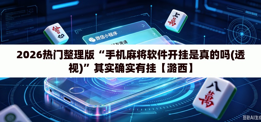 2026热门整理版“手机麻将软件开挂是真的吗(透视)”其实确实有挂【潞西】