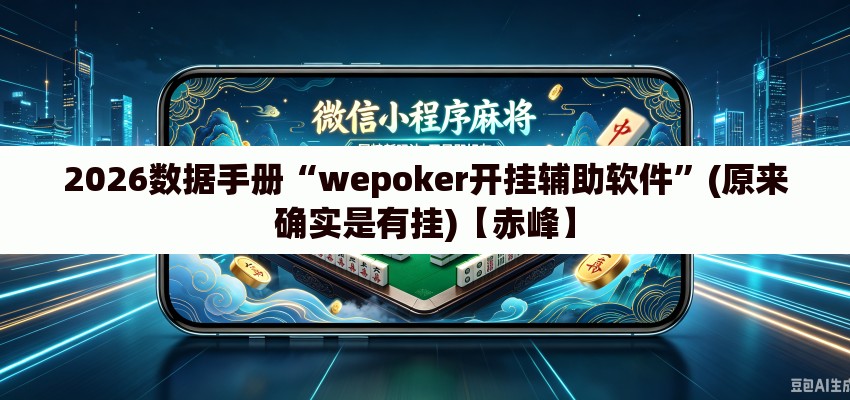 2026数据手册“wepoker开挂辅助软件”(原来确实是有挂)【赤峰】