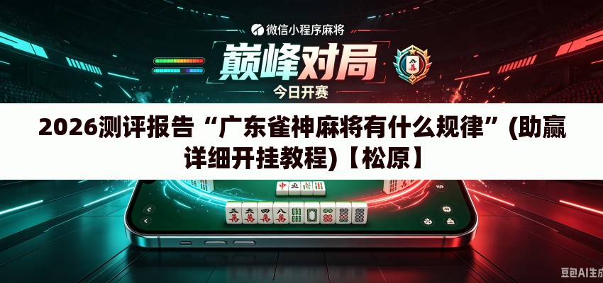 2026测评报告“广东雀神麻将有什么规律”(助赢详细开挂教程)【松原】